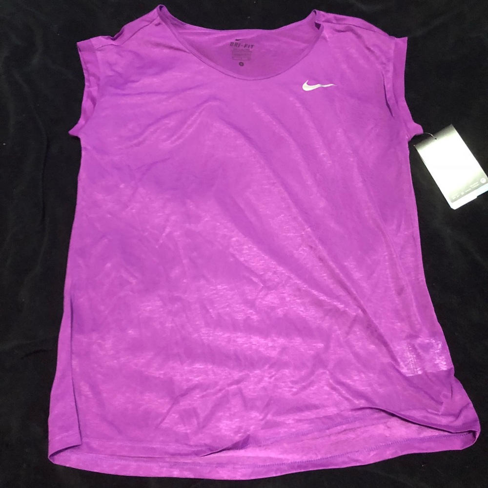 Nike sheer cap sleeve running shirt